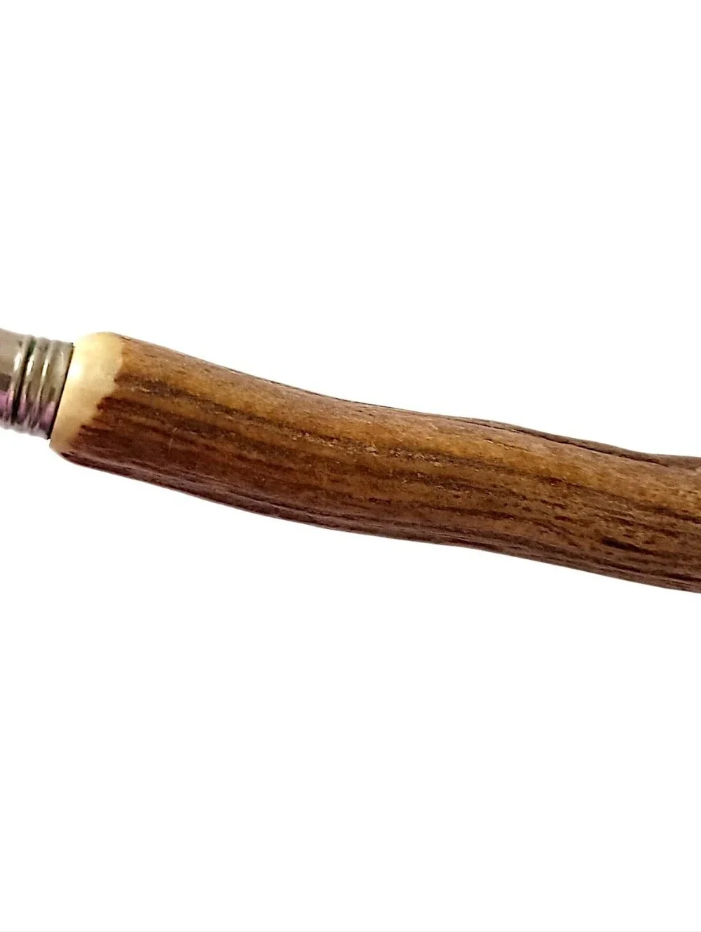 Vintage Solingen Knife Sharpener Steel Rod Stag Horn Antler Handle Germany